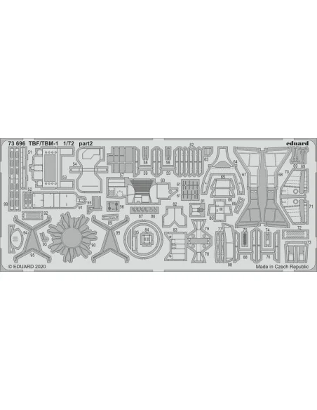 TBF/TBM-1 Avenger for Hasegawa, 1/72 - Eduard Accessories 73696