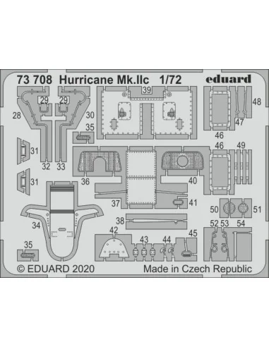 Hurricane Mk.IIc for Arma Hobby, 1/72 - Eduard Accessories 73708