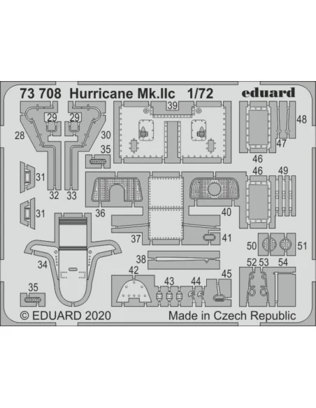 Hurricane Mk.IIc for Arma Hobby, 1/72 - Eduard Accessories 73708