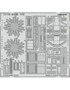 B-25B for Airfix, 1/72 - Eduard Accessories 73716
