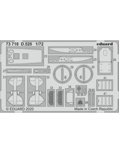 D.520 for Hasegawa, 1/72 - Eduard Accessories 73718