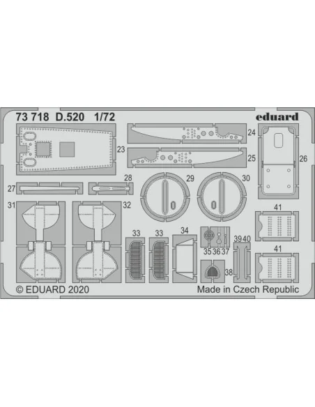 D.520 for Hasegawa, 1/72 - Eduard Accessories 73718