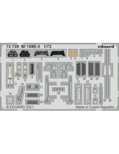 Bf 109E-3 1/72 for SPECIAL HOBBY, 1/72 - Eduard Accessories 73739