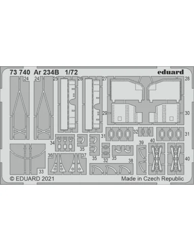[NO_DESC] Ar 234B 1/72 for DRAGON, 1/72 - Eduard Accessories 73740