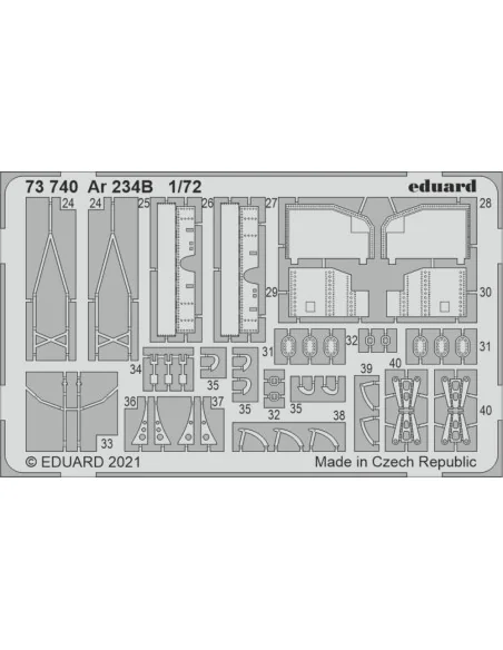 Ar 234B 1/72 for DRAGON, 1/72 - Eduard Accessories 73740