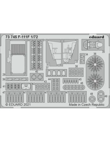 F-111F 1/72 for HASEGAWA / HOBBY 2000, 1/72 - Eduard Accessories 73745