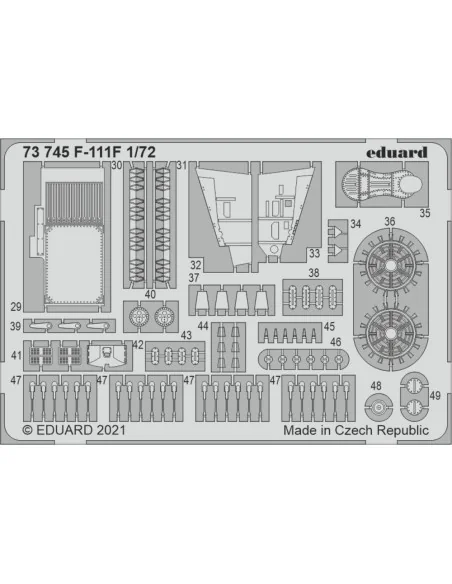 F-111F 1/72 for HASEGAWA / HOBBY 2000, 1/72 - Eduard Accessories 73745