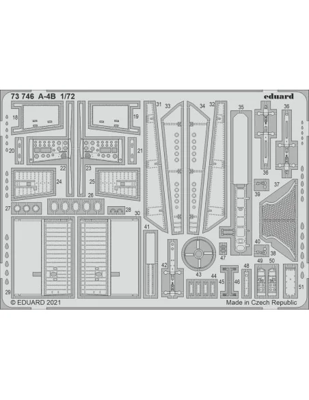 A-4B 1/72 for FUJIMI / HOBBY 2000, 1/72 - Eduard Accessories 73746