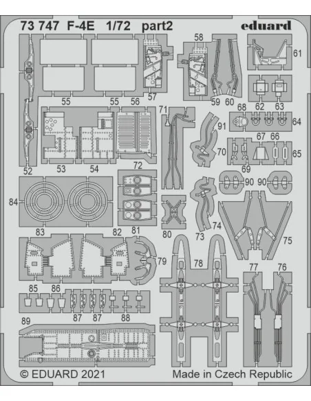 F-4E 1/72 for FINE MOLDS, 1/72 - Eduard Accessories 73747