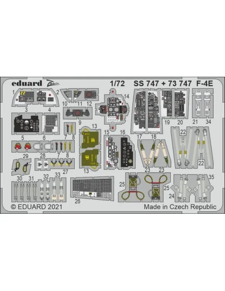 F-4E 1/72 for FINE MOLDS, 1/72 - Eduard Accessories 73747