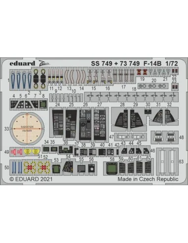 F-14B 1/72 for GREAT WALL HOBBY, 1/72 - Eduard Accessories 73749
