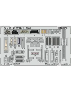 Bf 109E-1 1/72 for SPECIAL HOBBY, 1/72 - Eduard Accessories 73751