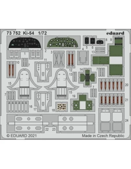 [NO_DESC] Ki-54 for SPECIAL HOBBY, 1/72 - Eduard Accessories 73752