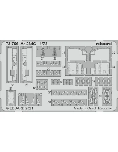Ar 234C, for HOBBY 2000 / DRAGON, 1/72 - Eduard Accessories 73756