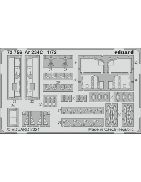 Ar 234C, for HOBBY 2000 / DRAGON, 1/72 - Eduard Accessories 73756