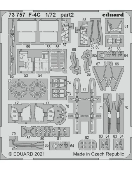 F-4C, for FINE MOLDS, 1/72 - Eduard Accessories 73757