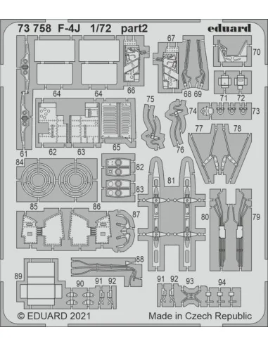 [NO_DESC] F-4J, for FINE MOLDS, 1/72 - Eduard Accessories 73758