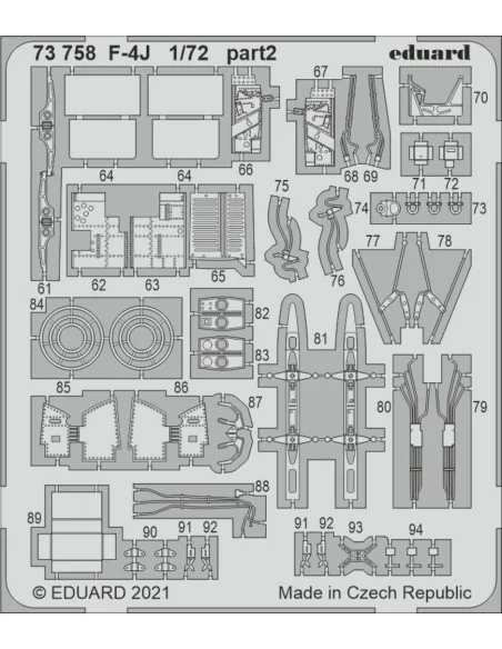 [NO_DESC] F-4J, for FINE MOLDS, 1/72 - Eduard Accessories 73758