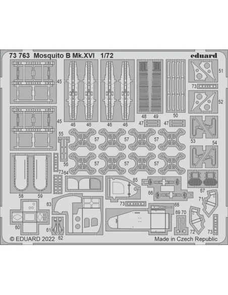 Mosquito B Mk.XVI for AIRFIX, 1/72 - Eduard Accessories 73763