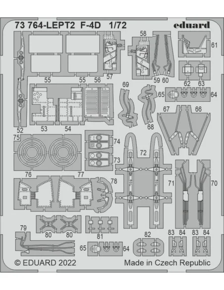 F-4D for FINE MOLDS, 1/72 - Eduard Accessories 73764