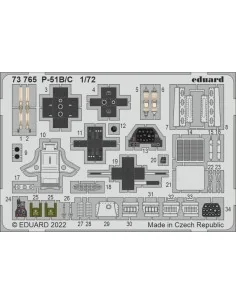 P-51B/C for ARMA HOBBY, 1/72 - Eduard Accessories 73765