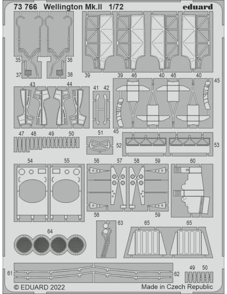 Wellington Mk.II for AIRFIX, 1/72 - Eduard Accessories 73766