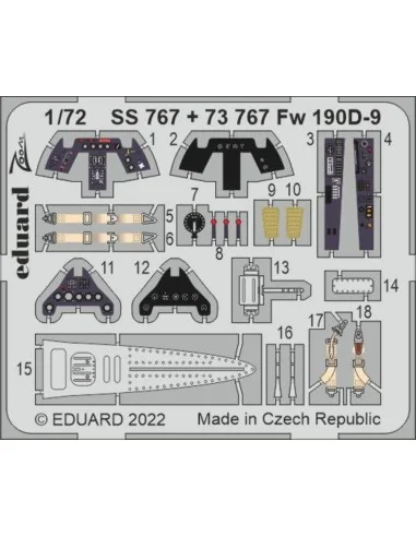 Fw 190D-9 for IBG, 1/72 - Eduard Accessories 73767