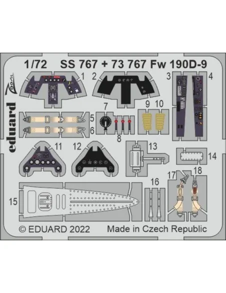 Fw 190D-9 for IBG, 1/72 - Eduard Accessories 73767