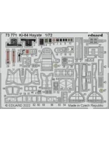 Ki-84 Hayate, 1/72 - Eduard Accessories 73771