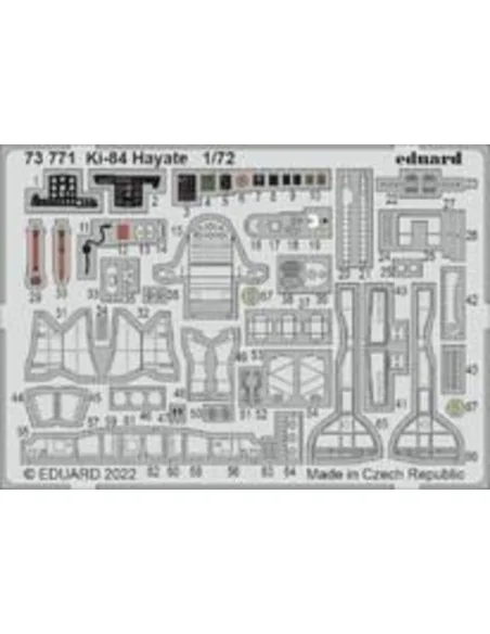 Ki-84 Hayate, 1/72 - Eduard Accessories 73771