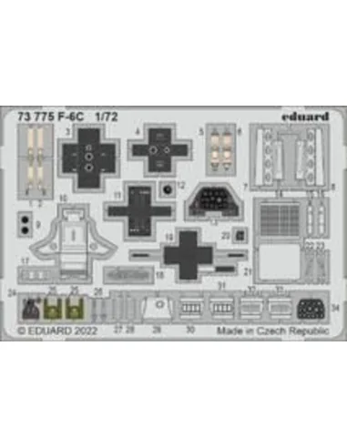 [NO_DESC] F-6C, 1/72 - Eduard Accessories 73775