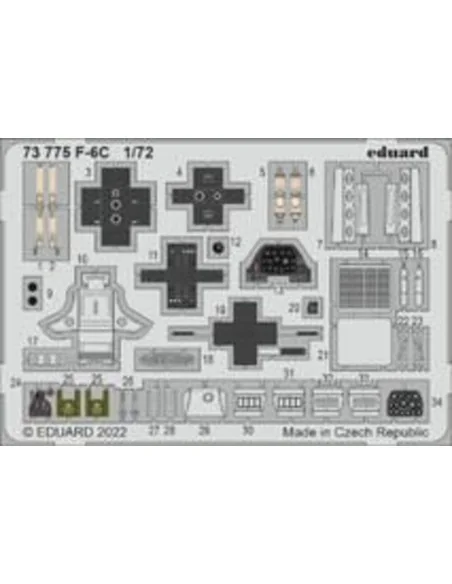 F-6C, 1/72 - Eduard Accessories 73775