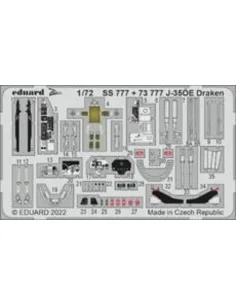 J-35ÖE Draken, 1/72 - Eduard Accessories 73777