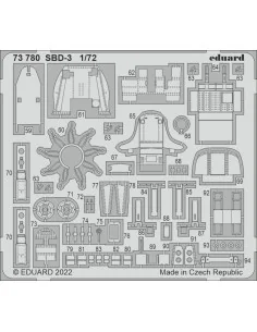 SBD-3 for FLYHAWK, 1/72 - Eduard Accessories 73780