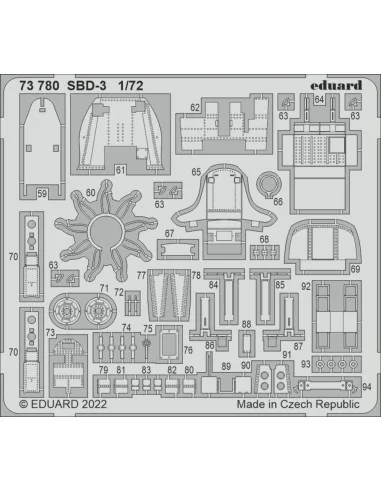 SBD-3 for FLYHAWK, 1/72 - Eduard Accessories 73780