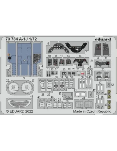 A-1J for HASEGAWA / HOBBY 2000, 1/72 - Eduard Accessories 73784