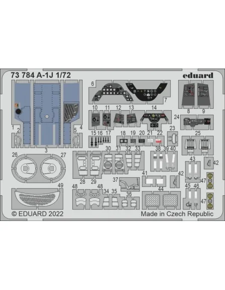 A-1J for HASEGAWA / HOBBY 2000, 1/72 - Eduard Accessories 73784