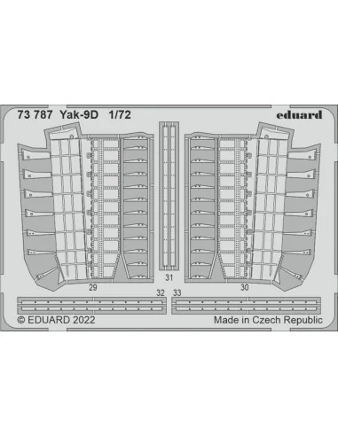 Yak-9D for ZVEZDA, 1/72 - Eduard Accessories 73787