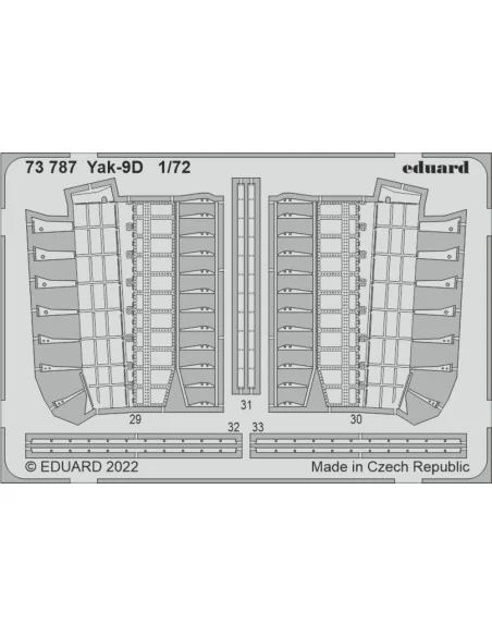 Yak-9D for ZVEZDA, 1/72 - Eduard Accessories 73787