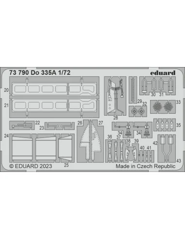 Do 335A for HOBBY 2000 / DRAGON, 1/72 - Eduard Accessories 73790