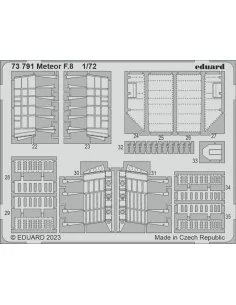 Meteor F.8 1/72 for AIRFIX, 1/72 - Eduard Accessories 73791