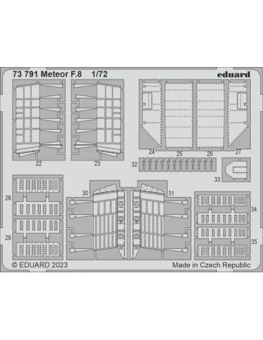 Meteor F.8 1/72 for AIRFIX, 1/72 - Eduard Accessories 73791