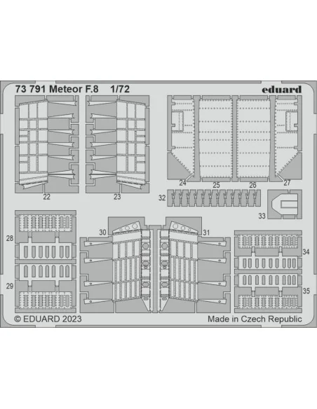 [NO_DESC] Meteor F.8 1/72 for AIRFIX, 1/72 - Eduard Accessories 73791