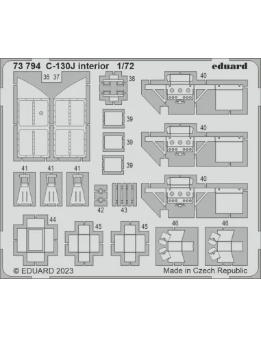 C-130J interior 1/72 ZVEZDA, 1/72 - Eduard Accessories 73794