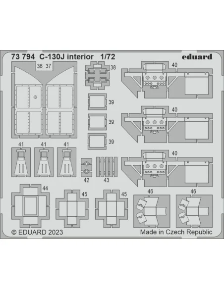C-130J interior 1/72 ZVEZDA, 1/72 - Eduard Accessories 73794