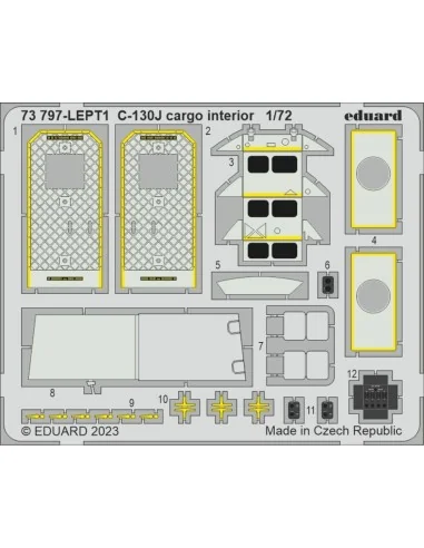 C-130J cargo interior 1/72 ZVEZDA, 1/72 - Eduard Accessories 73797