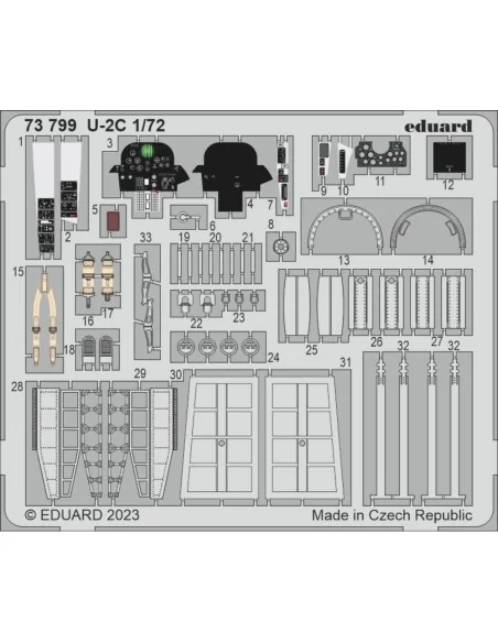 U-2C 1/72 HOBBY BOSS, 1/72 - Eduard Accessories 73799