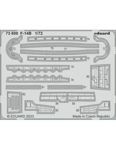 F-14B 1/72 ACADEMY, 1/72 - Eduard Accessories 73800