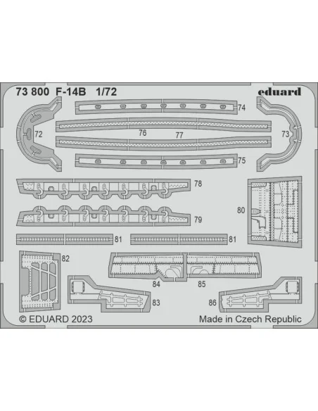 F-14B 1/72 ACADEMY, 1/72 - Eduard Accessories 73800