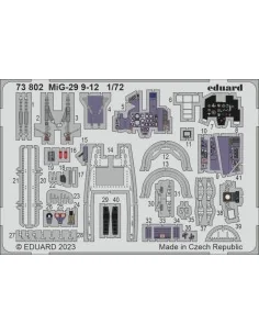 MiG-29 9-12 1/72 GREAT WALL HOBBY, 1/72 - Eduard Accessories 73802